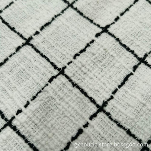 Boucle stil mode tartan design tyg